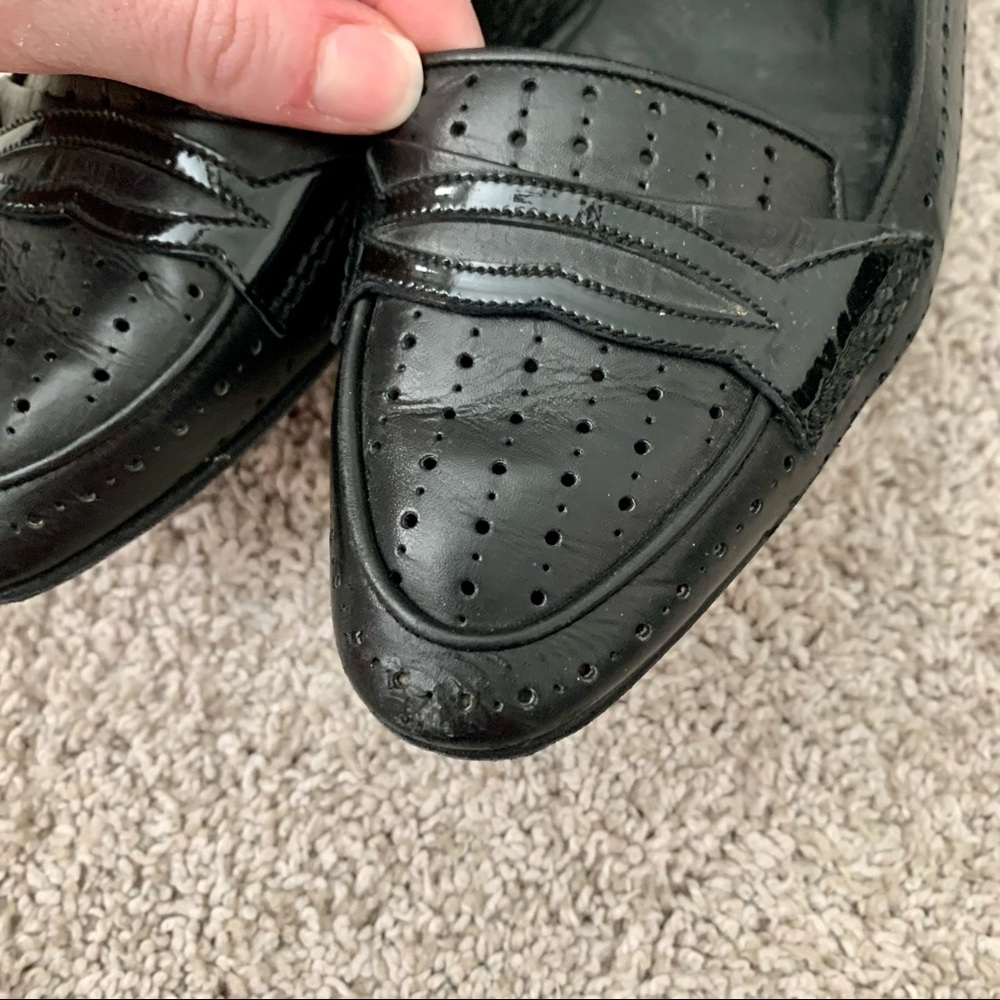 Chanel Black Perforated Flats - Picture 4 of 7